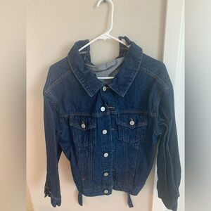 Laced denim jacket